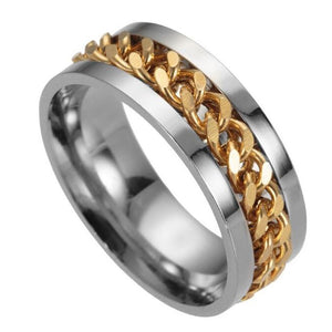 Cool Stainless Steel Rotatable Ring High Quality Spinner Chain