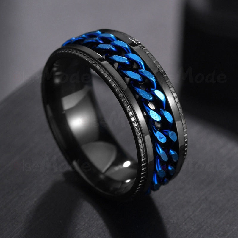 Cool Stainless Steel Rotatable Ring High Quality Spinner Chain