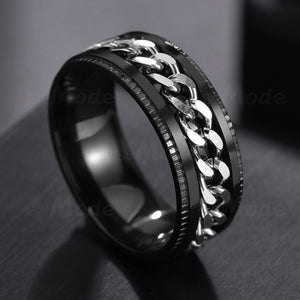 Cool Stainless Steel Rotatable Ring High Quality Spinner Chain