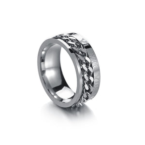 Cool Stainless Steel Rotatable Ring High Quality Spinner Chain